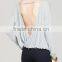 Sexy Women Ladies Crew Neck Backless Casual Long Sleeve Cotton T-Shirt Blouse Tops