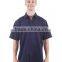 100% Cotton Preshrunk Drill Short Sleeve Navy mens work shirts