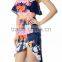 floral print ruffle 2 pieces set fashion boutique dress casual women dresses summer