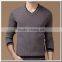 Men cashmere sweater with contrast Vneck