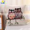 wholesale fancy owl design pillow covers cute pillow cover