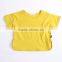 Boutique Wholesale Baby Clothes Cotton Fabric Shirt Short Sleeve Blouse