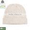 Merino wool womans winter plain hats knitted