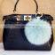 Myfur Multi-Color Fox Fur with Frost Pom Pom Hot Sale Real Fur Bag Charm Accessory
