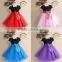 children party dresses Gold Flower Overlay Dress matching Doll Outfit walson