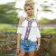 Fashion Ladies Women Off Shoulder Short Sleeves Chiffon Tops Blouse