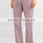 Custom 2017 striped cotton pajama set wholesale women nightwear sleepwear ladies nightwear pajama sets