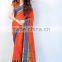 Excellent Ash Color Saree With Stripes Bordered Royal Drapes Cotton Blends Designer Sarees