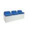 Blow Mould One Piece-Low Backrest Stadium Chair Arena Seating Fixed Seating Sports Seating