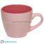 7oz Personalized two-tone dark color interior light color exterior ceramic espresso coffee mug