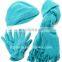 fashional warm soft cozy popular elegant solid polar fleece set