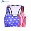 2017 New Design American Style Custom Printed Women Fitness Bra