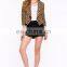 Wholesale Fashion Women Jackets and Blazers Leopard Print Fabric Women Blazer