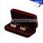 Velvet box of cufflinks manufacturers display gift box for cufflinks