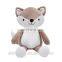big belly plush stuffed animal toys cute grey fox toy