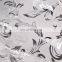 2015 New Fashion Ladies Dress Lining Fabric Super Organza White Gold Stamp Organza