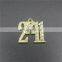 Zhongshan zinc sport medallion football keychain