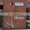 Outdoor decorative rustproof corten mailboxes for apartments