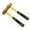 3Lb Non Sparking Brass Sledge Hammer With Fiberglass Handle