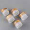20g Cosmetic Glass Bottle Cosmetic Cream Jar with Bamboo Cap