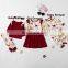 new fashion Sister Brother Match Tops Santa Outfits Sets my Christmas romper deer santa outfits kids xmas dresses