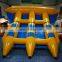 High Quality Inflatable triplex row Flying Fish Raft Boat ,Inflatable Fly fish Ride Banana Boat on Sale