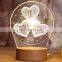 3D LED Night Light wooden 3d lamp For Bedroom Living Room Art Decor Christmas Gifts