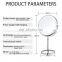 2020 New Amazon 8 inch LED make up Ring mirroor mental Glass 5x 10x Magnification Standing Make Up Mirror