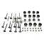 Intake Exhaust Valves & Stem Seals Kits + Hydraulic Lifters For Hyundai Kia