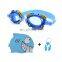 Outdoor water sports Swimming Goggles Waterproof Silicone Glasses Ear Plugs Cap Nose Swim Cap Accessories Set