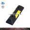 TOP quality black & yellow recycled traffic safety rubber wheel stopper PS022