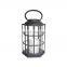 Set Of 3 Black Hexagon High Chimney Living Room Led Iron Candle Lantern On Sale