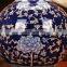 54cm Tall Chinese Gold Glazed Blue And White Porcelain Flower Vase For Retail and Wholesale