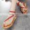 women ladies comfortable leisure wooden heel straps sandals