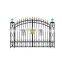 CBMMART European-style Iron gate courtyard gate villa electric double metal door