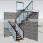 USA Construction Standard Modern Staircase Interiors Double/Single Keel Stairs With Wooden Tread