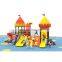 New Arrival Commercial Plastic Playground Equipment Kids Play 3 Slides and Swing Sets Playground Outdoor Playsets for Children