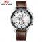 VAVA VOOM VA-216 Latest Man Quartz Hand Watch Leather Strap Analog Display Calendar Sports Trendy Watch For Men