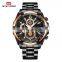 VA VA VOOM 2321 Military Gentlemen Quartz Movement Wrist Watch Stainless Steel Hollow Out Wristwatches Quartz Watches
