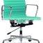 New Product Yellow Leather Office Chair No Swivel/Swivel Office Chair No Wheels