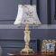 Home Retro Antique Rustic Flower Reading Book Vintage Bedside China Table Lamps For Bedroom Restaurant