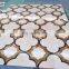 Cream marfile marble floor tile design