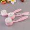 2020 custom long handle pink facial cleansing brush for bulk sell