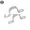 Two Holes U Type Stainless Steel Saddle Clamp For Conduit Pipe Strap
