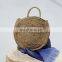 Round Seagrass handBag, Natural Beach Bag, Round Straw Summer basket 100% Nature