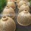 Hot Sale Bamboo Hanging Lamp Pendant Light Asian Oblong Repurposed Fish Trap Ceiling Lamp High Quality Vietnam Supplier