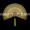 Hot Selling Green Hand Woven Bamboo Fan Wall Hanging With Tassels High Quality Cheap Wholesale made in Vietnam