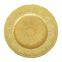 Antique Gold Colored Glass Charger Plate For Wedding Banquet Decoration