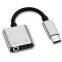USB Type-C 2-in-1 3.5mm Aux Audio Jack Adapter Cable for Xiaomi Huawei Samsung Phones- Product