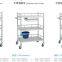 Chariot à médicaments en acier inoxydable Chariot d'urgence en acier inoxydable pour h?pital Chariot de traitement pour patients